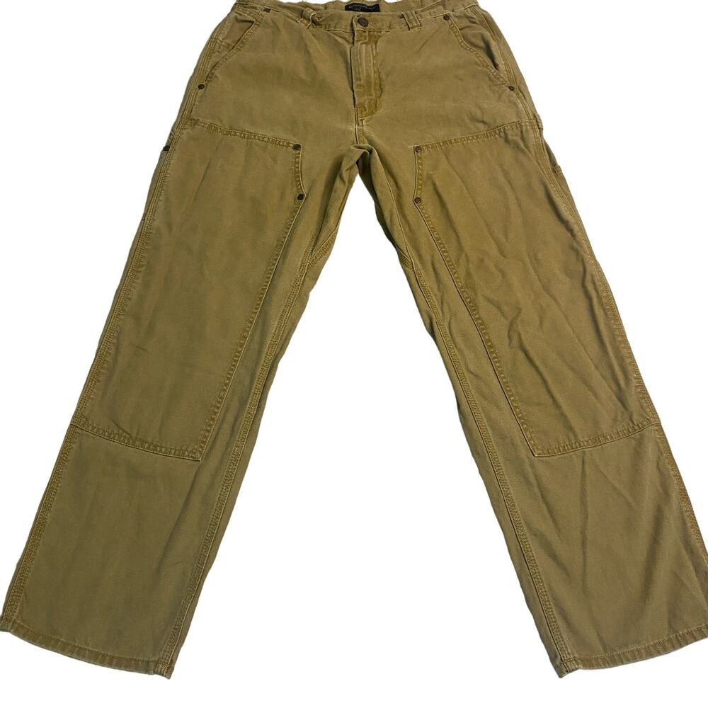 Bananarepublic mens pants doubleknee carpenters hammerloop workwear canvas 30x30